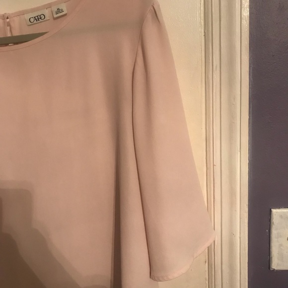 Light Pink 3/4 Sleeve Top - Picture 4 of 5